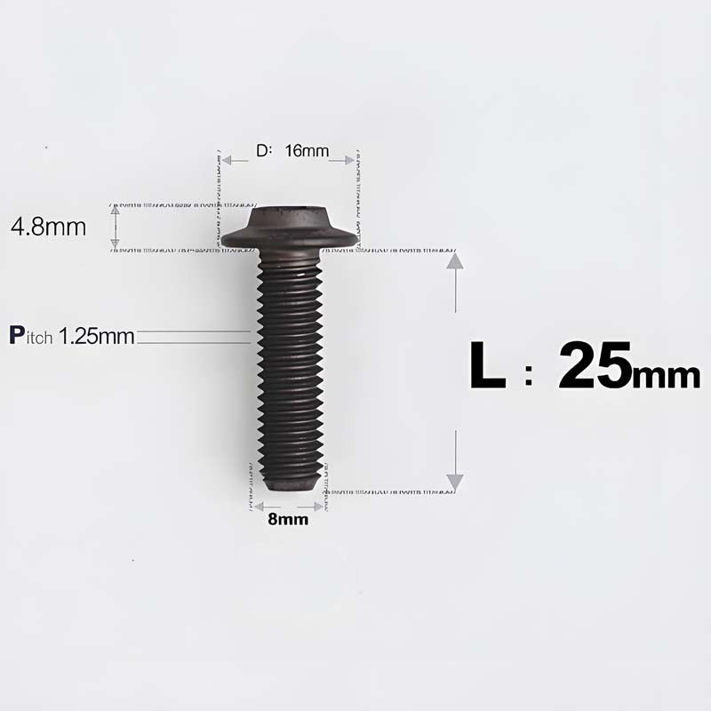 M8x15-50mm Titanium Torx T40 Bolts for Motorcycle