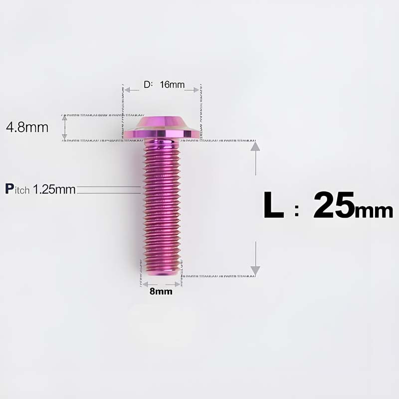 M8x15-50mm Titanium Torx T40 Bolts for Motorcycle