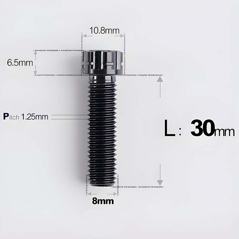 M8x15-45mm Split-Type Titanium Bolts For Bibi Handlebar Base Of Motorcycles & Electric Scooters