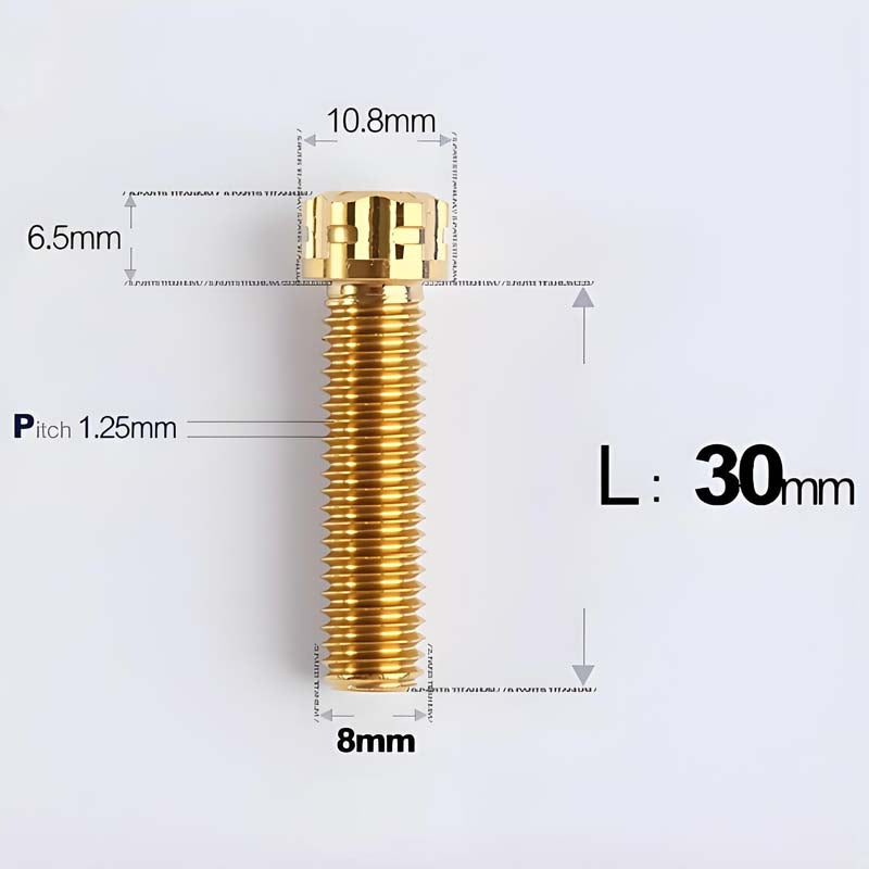 M8x15-45mm Split-Type Titanium Bolts For Bibi Handlebar Base Of Motorcycles & Electric Scooters