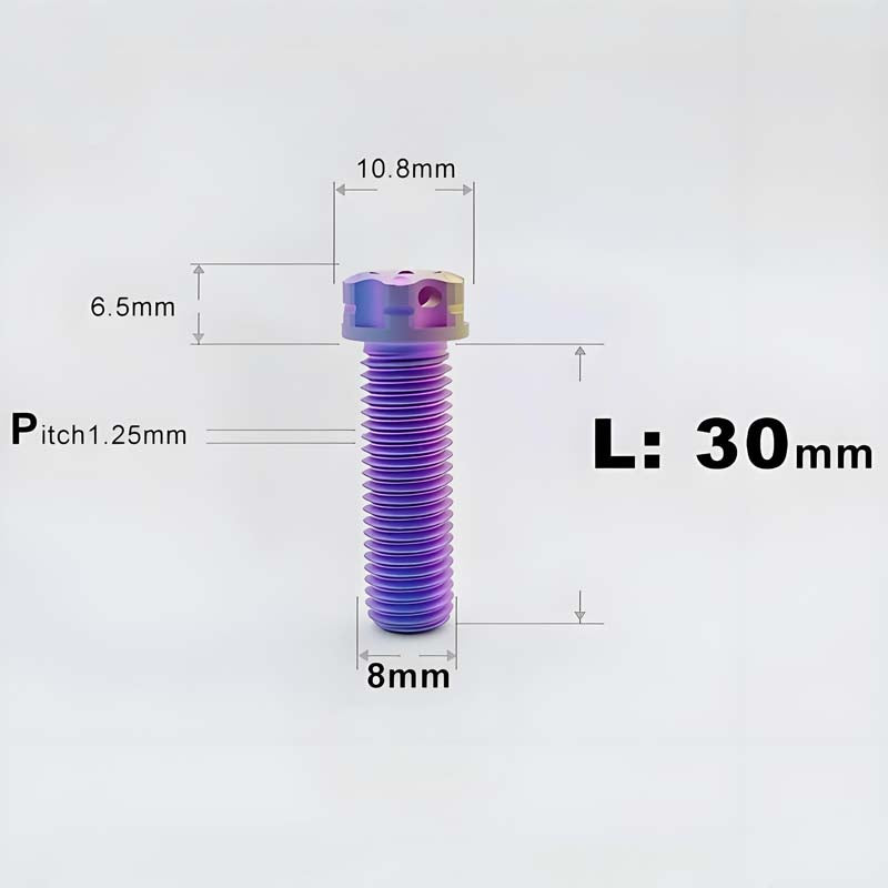 M8x15-45mm Split-Type Titanium Bolts For Bibi Handlebar Base Of Motorcycles & Electric Scooters
