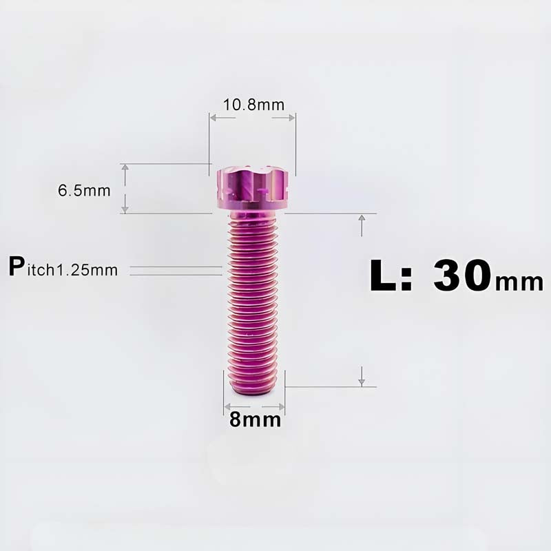 M8x15-45mm Split-Type Titanium Bolts For Bibi Handlebar Base Of Motorcycles & Electric Scooters