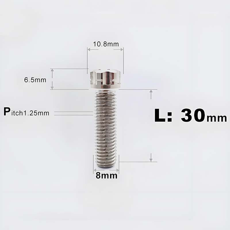 M8x15-45mm Split-Type Titanium Bolts For Bibi Handlebar Base Of Motorcycles & Electric Scooters