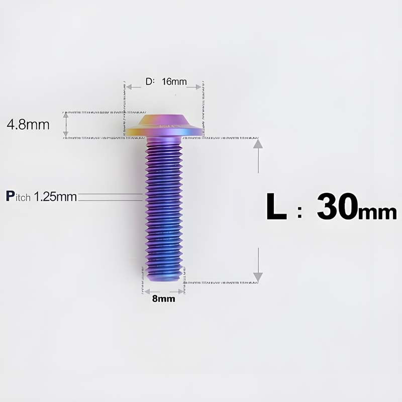 M8x15-50mm Titanium Torx T40 Bolts for Motorcycle