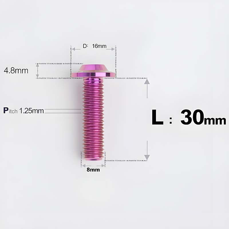 M8x15-50mm Titanium Torx T40 Bolts for Motorcycle