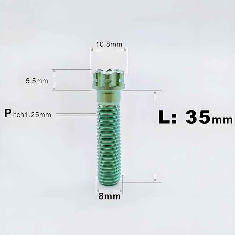 M8x15-45mm Split-Type Titanium Bolts For Bibi Handlebar Base Of Motorcycles & Electric Scooters