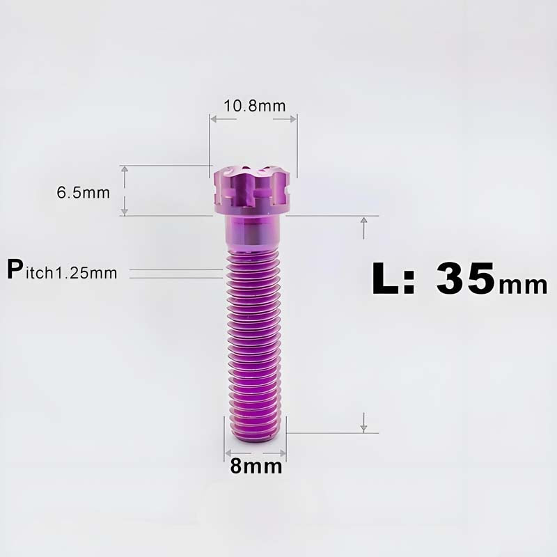 M8x15-45mm Split-Type Titanium Bolts For Bibi Handlebar Base Of Motorcycles & Electric Scooters