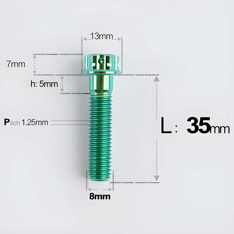 M8x10-120mm T40 Torx Titanium Bolts for Motorcycle