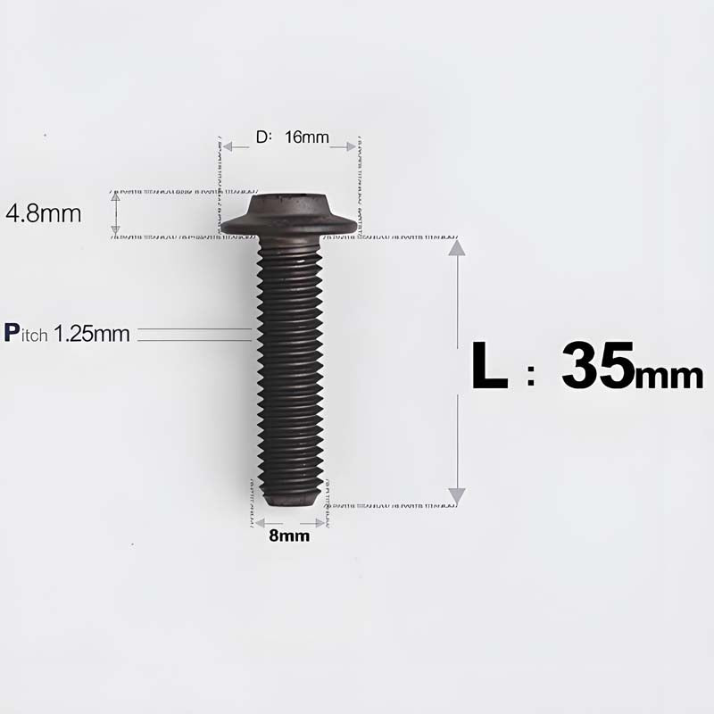 M8x15-50mm Titanium Torx T40 Bolts for Motorcycle