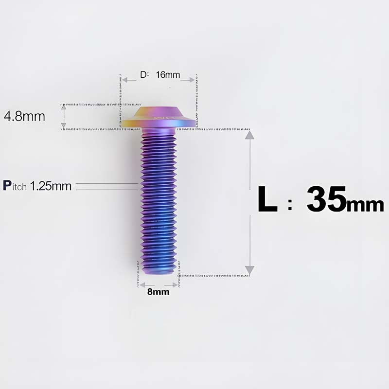 M8x15-50mm Titanium Torx T40 Bolts for Motorcycle