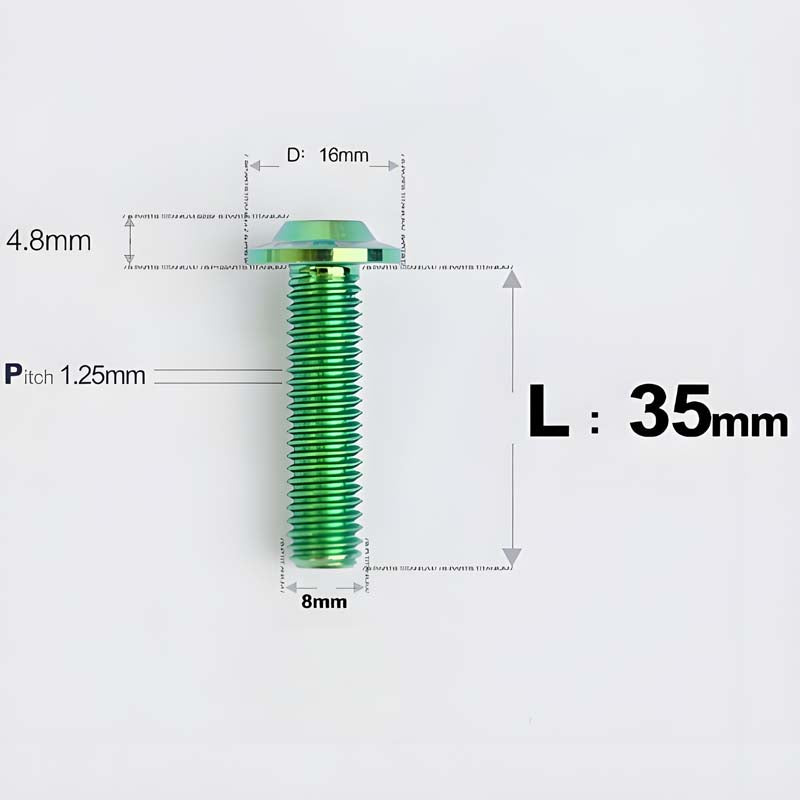 M8x15-50mm Titanium Torx T40 Bolts for Motorcycle