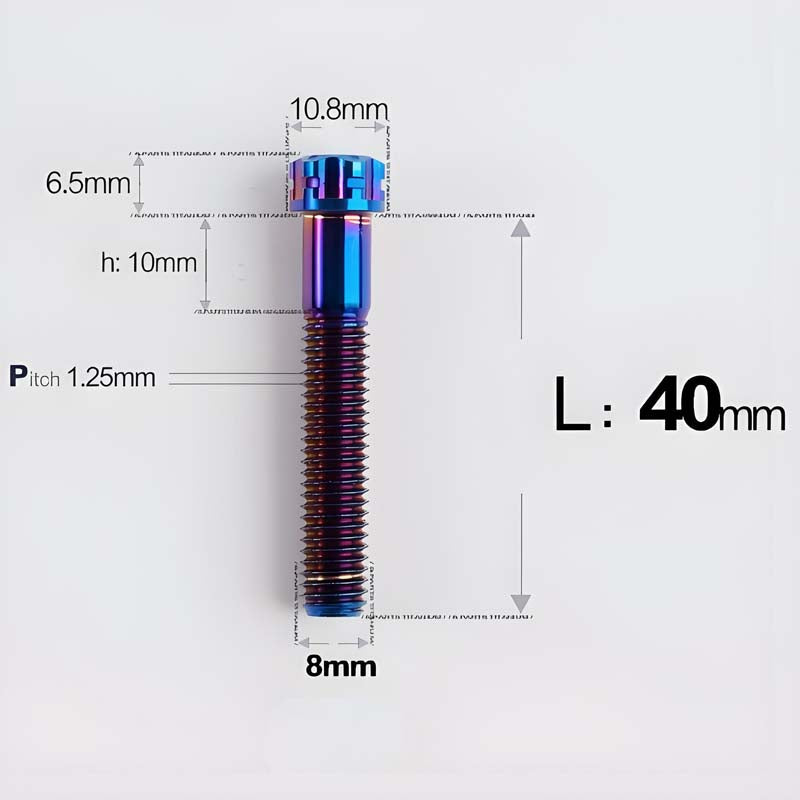 M8x15-45mm Split-Type Titanium Bolts For Bibi Handlebar Base Of Motorcycles & Electric Scooters