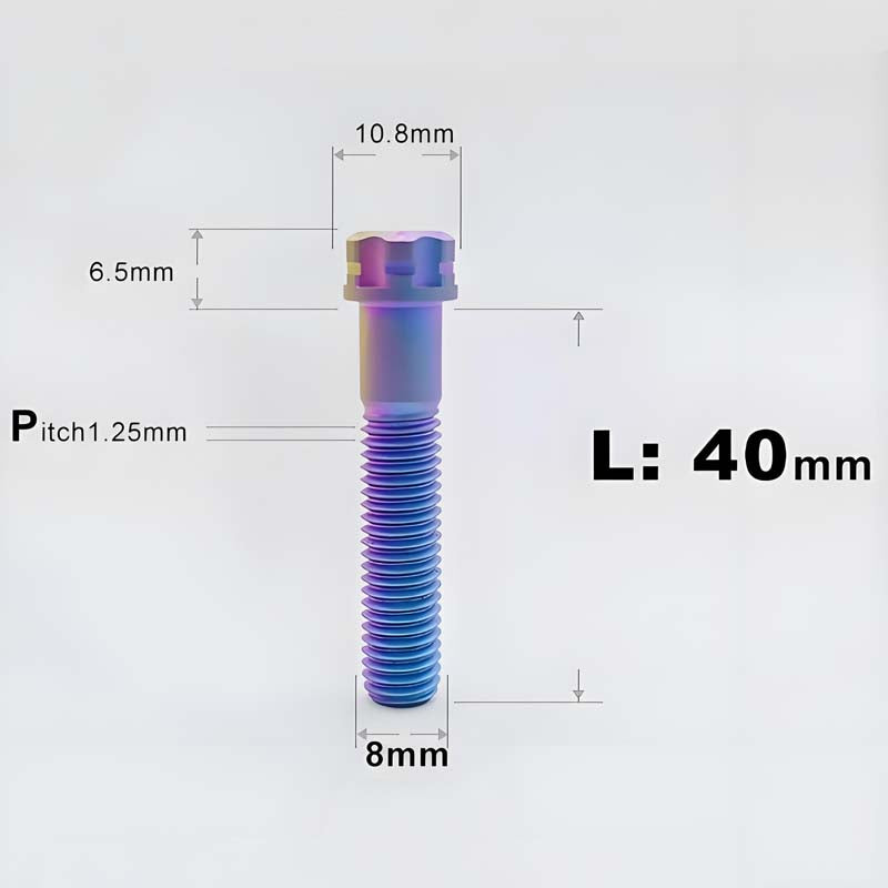 M8x15-45mm Split-Type Titanium Bolts For Bibi Handlebar Base Of Motorcycles & Electric Scooters