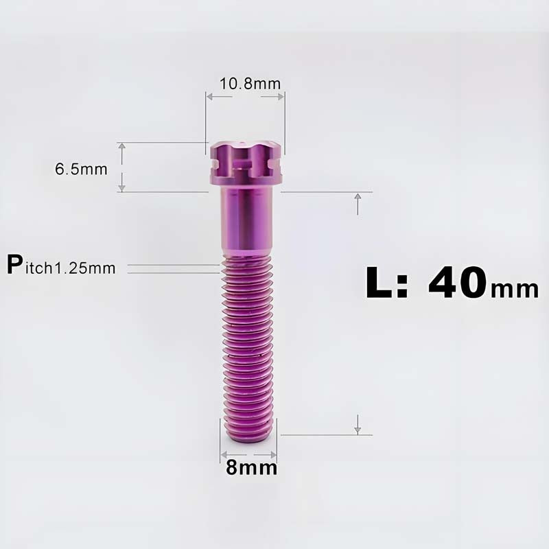 M8x15-45mm Split-Type Titanium Bolts For Bibi Handlebar Base Of Motorcycles & Electric Scooters