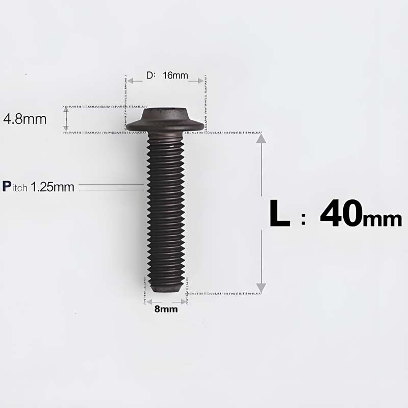 M8x15-50mm Titanium Torx T40 Bolts for Motorcycle