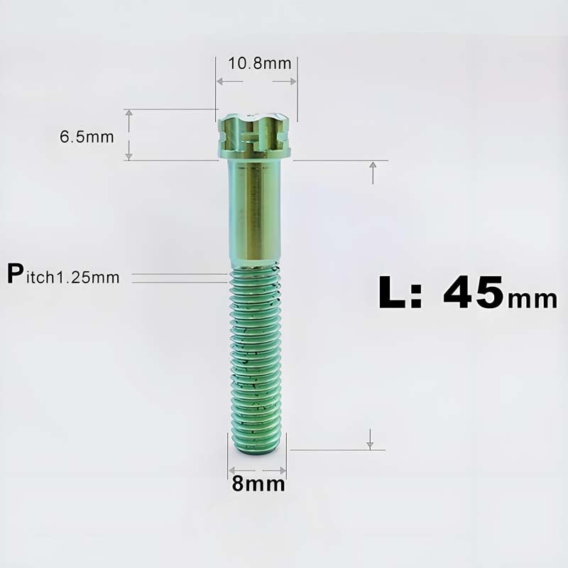 M8x15-45mm Split-Type Titanium Bolts For Bibi Handlebar Base Of Motorcycles & Electric Scooters