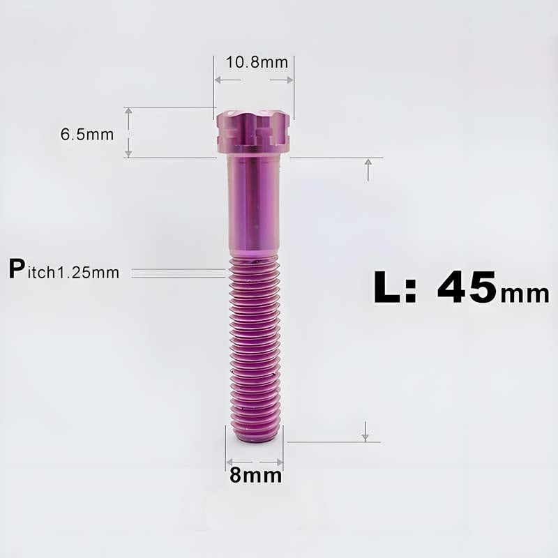 M8x15-45mm Split-Type Titanium Bolts For Bibi Handlebar Base Of Motorcycles & Electric Scooters