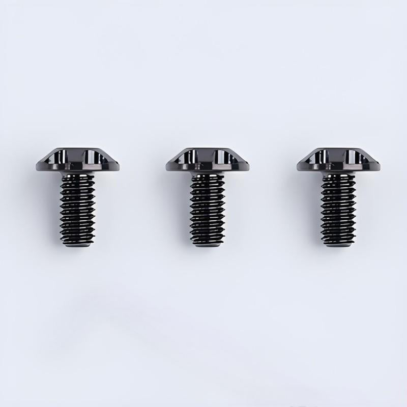 Motorcycle Helmet Spoiler Titanium Bolt Set (3pcs) – Anti-Slip & Anti-Stripping
