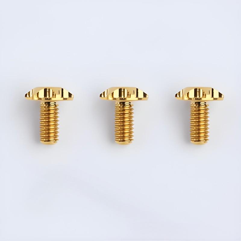 Motorcycle Helmet Spoiler Titanium Bolt Set (3pcs) – Anti-Slip & Anti-Stripping