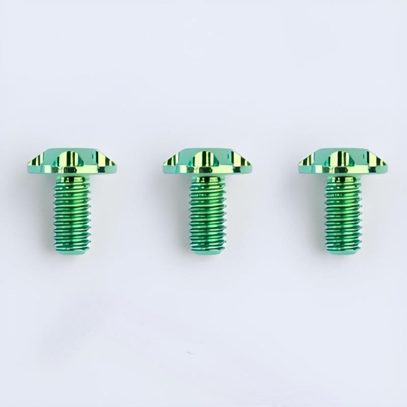 Motorcycle Helmet Spoiler Titanium Bolt Set (3pcs) – Anti-Slip & Anti-Stripping