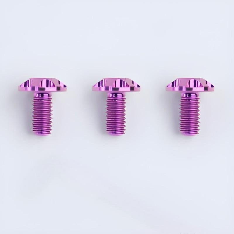 Motorcycle Helmet Spoiler Titanium Bolt Set (3pcs) – Anti-Slip & Anti-Stripping