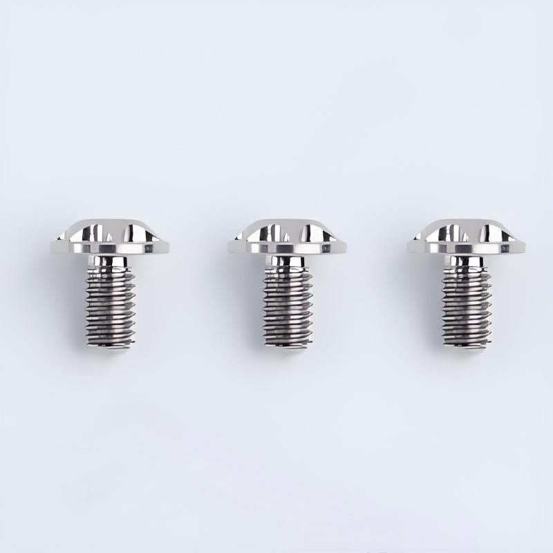 Motorcycle Helmet Spoiler Titanium Bolt Set (3pcs) – Anti-Slip & Anti-Stripping