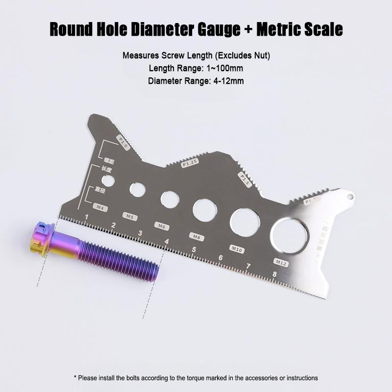 Multi-function Screw and Thread Pitch Measuring Gauge