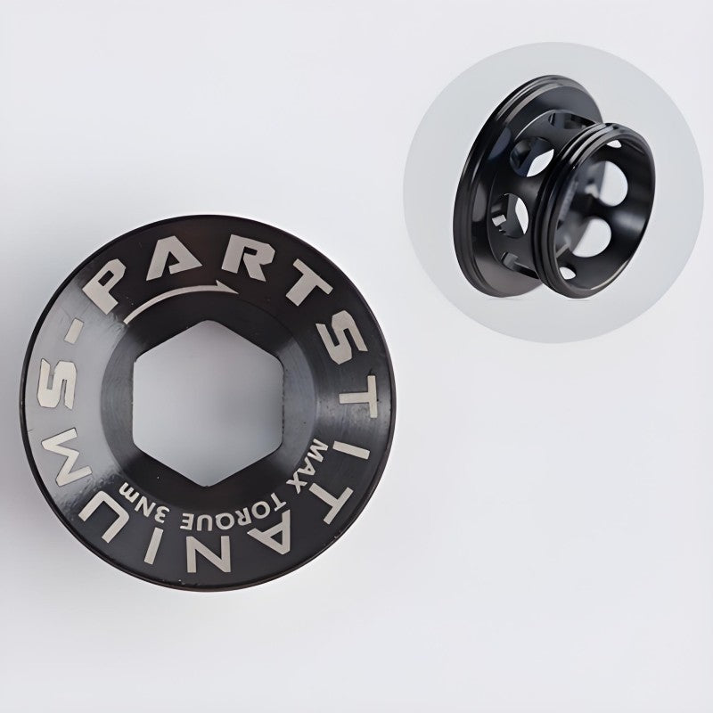 Titanium Crank Cap for Shimano R8150/R9250 Road Bikes
