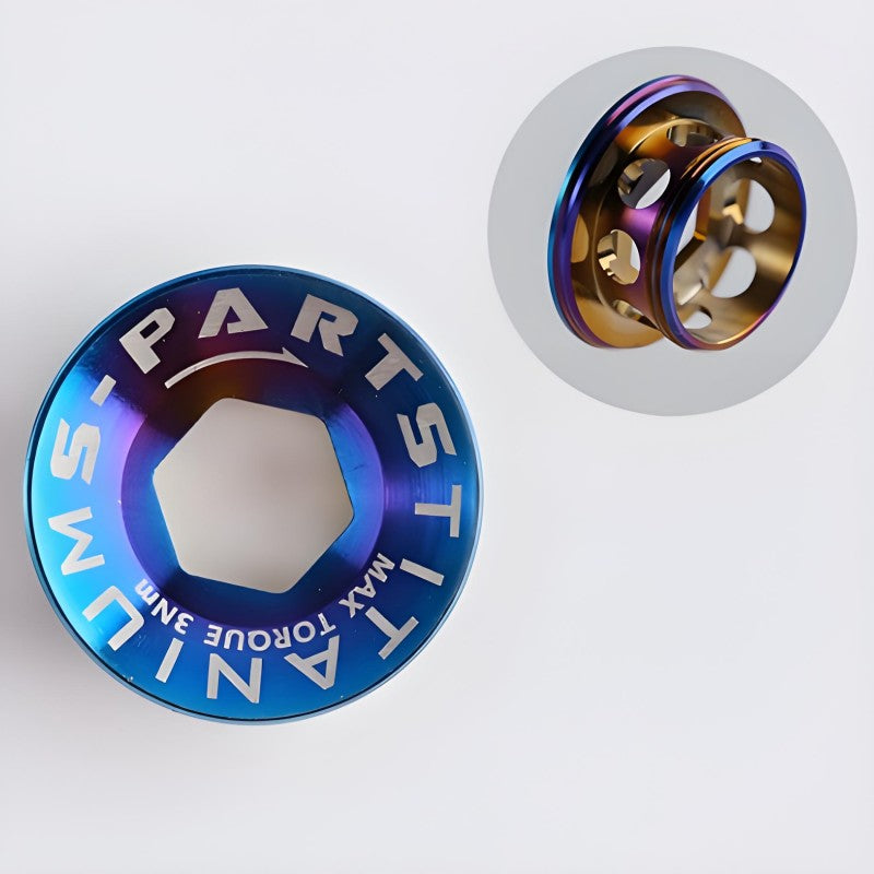 Titanium Crank Cap for Shimano R8150/R9250 Road Bikes