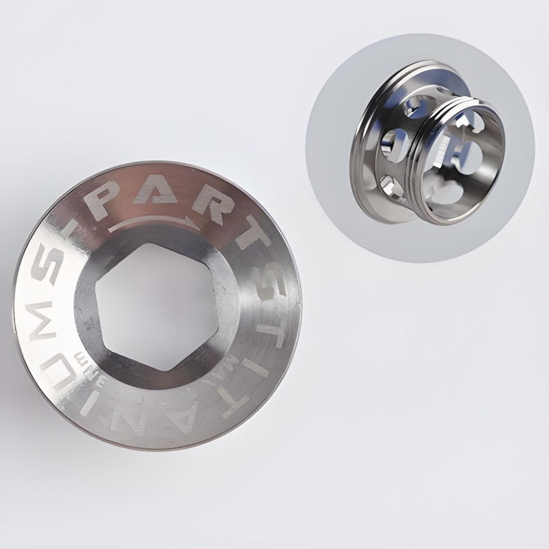 Titanium Crank Cap for Shimano R8150/R9250 Road Bikes