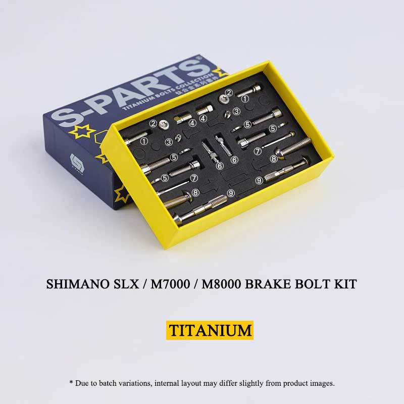 Shimano SLX / M7000 / M8000 Titanium Brake Bolt Kit – 20PCS MTB Hydraulic Disc Brake Hardware Set