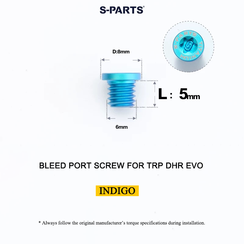Titanium Bleed Port Screw for TRP DHR EVO - M6 x 5mm
