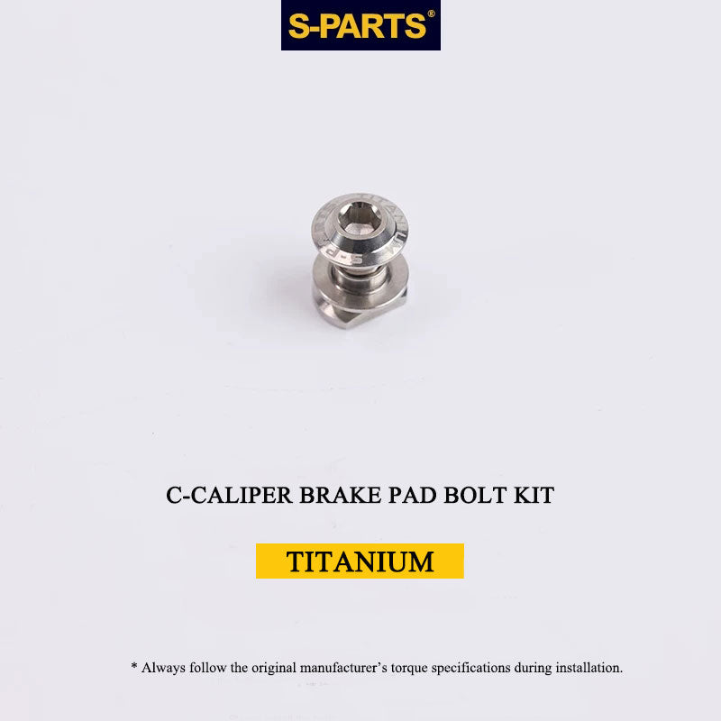 Titanium Brake Bolt & Nut Kit for Shimano C-Calipers | Lightweight Performance Hardware
