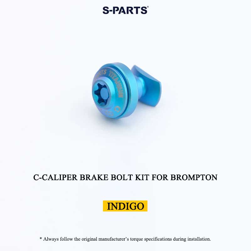 Titanium C-Caliper Brake Bolt & Nut Kit for Brompton Folding Bikes | Lightweight Performance Hardware
