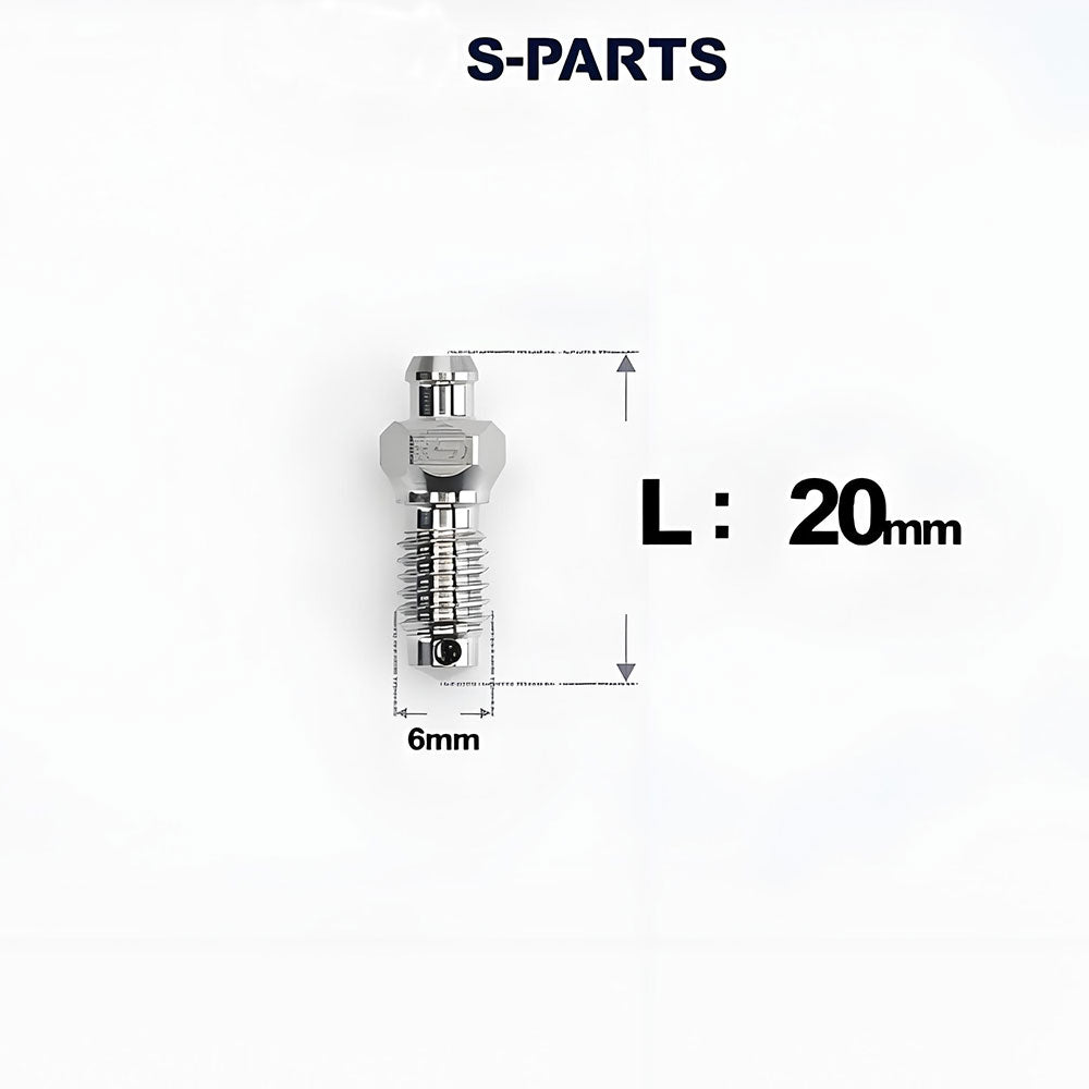 Titanium Hydraulic Bleed Bolt M6 x 20mm for Shimano MTB & Road – XT M8100 / SLX M7100 Compatible