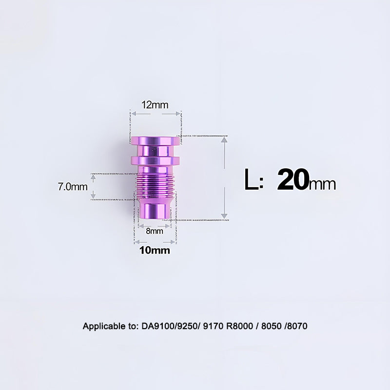 Titanium Rear Derailleur Mounting Axle for Shimano R8150/R9250 Road Bikes