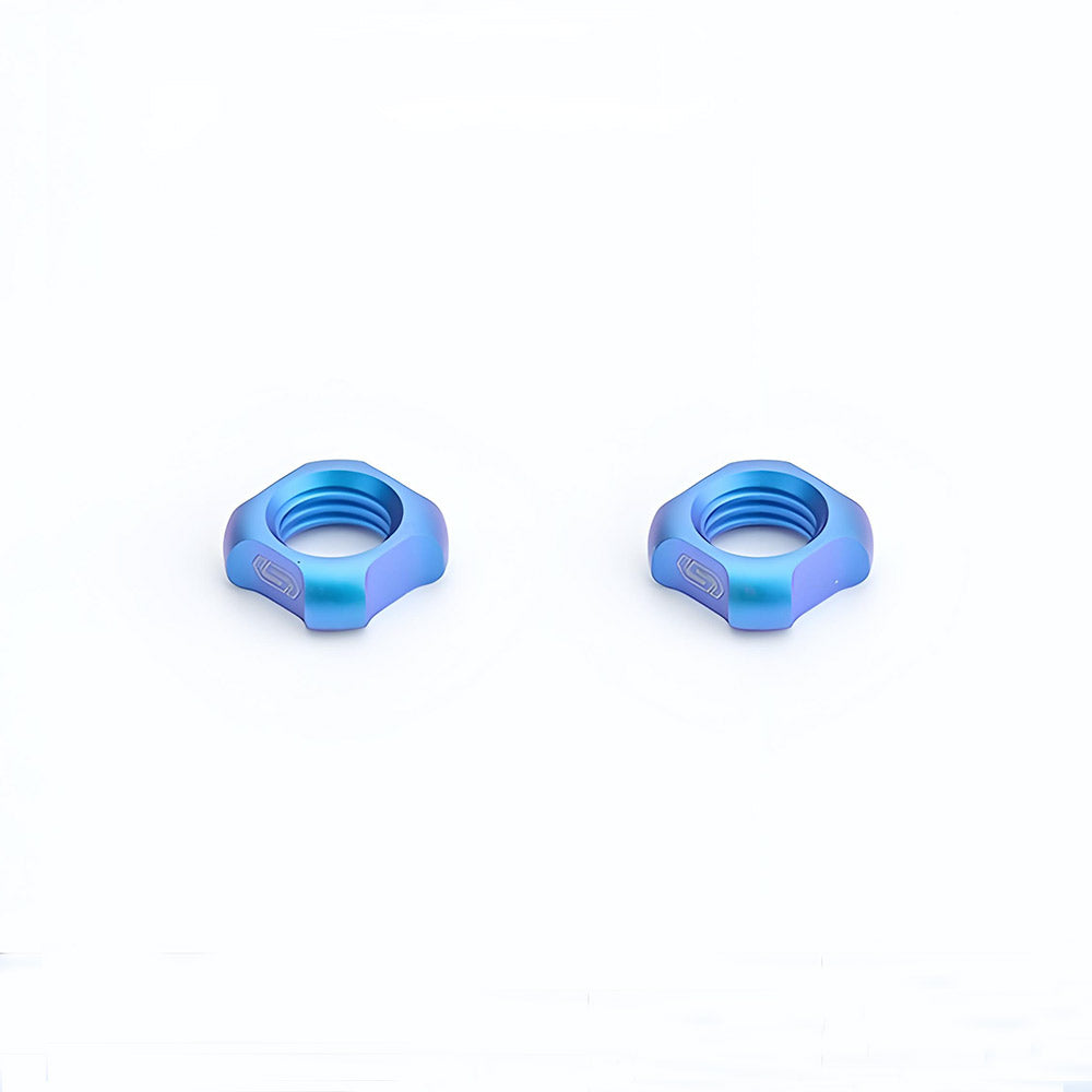 Titanium Valve Lock Nut (Presta/Schrader) – Set of 2 for Road & Mountain Bikes
