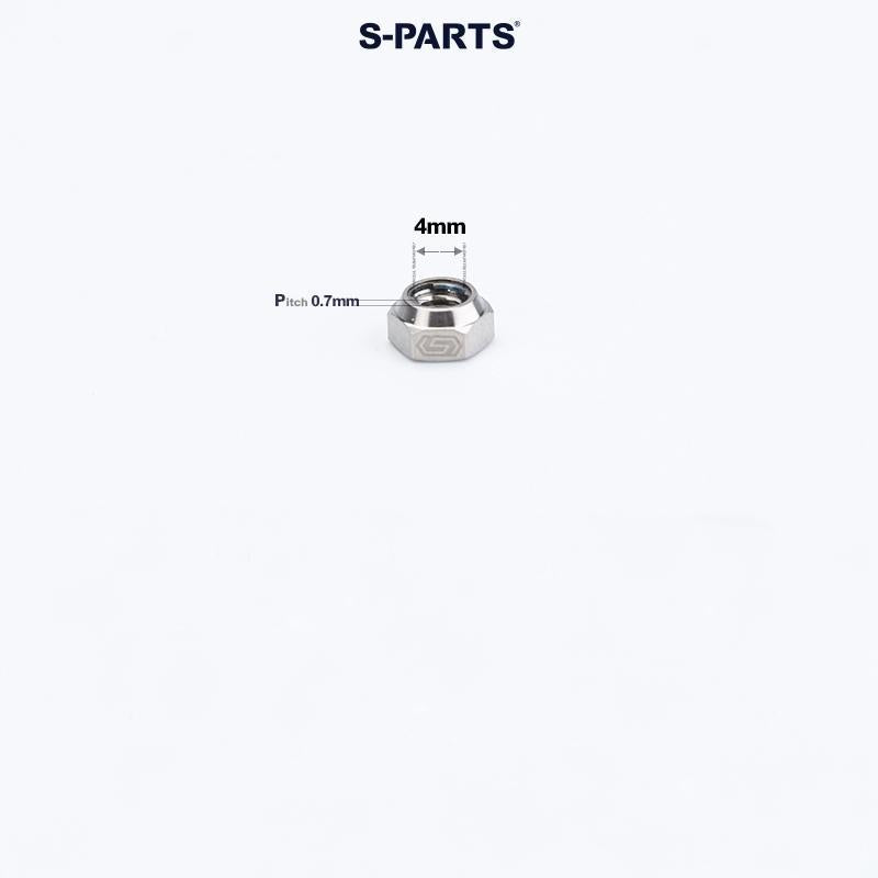 Titanium Hex Flange Lock Nuts – M4 / M5 / M6 / M8 / M10 for Motorcycles & Cars