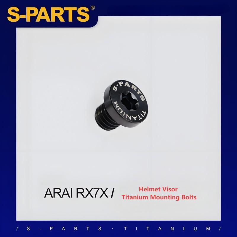 Titanium Mounting Bolts for ARAI RX-7X Helmet Visor