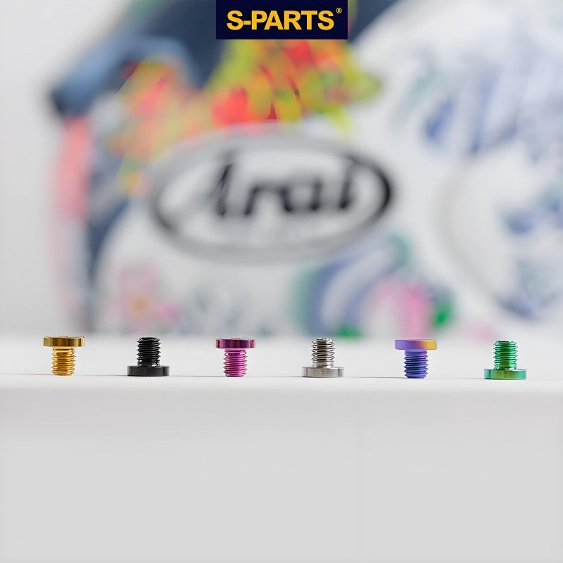 Titanium Mounting Bolts for ARAI RX-7X Helmet Visor