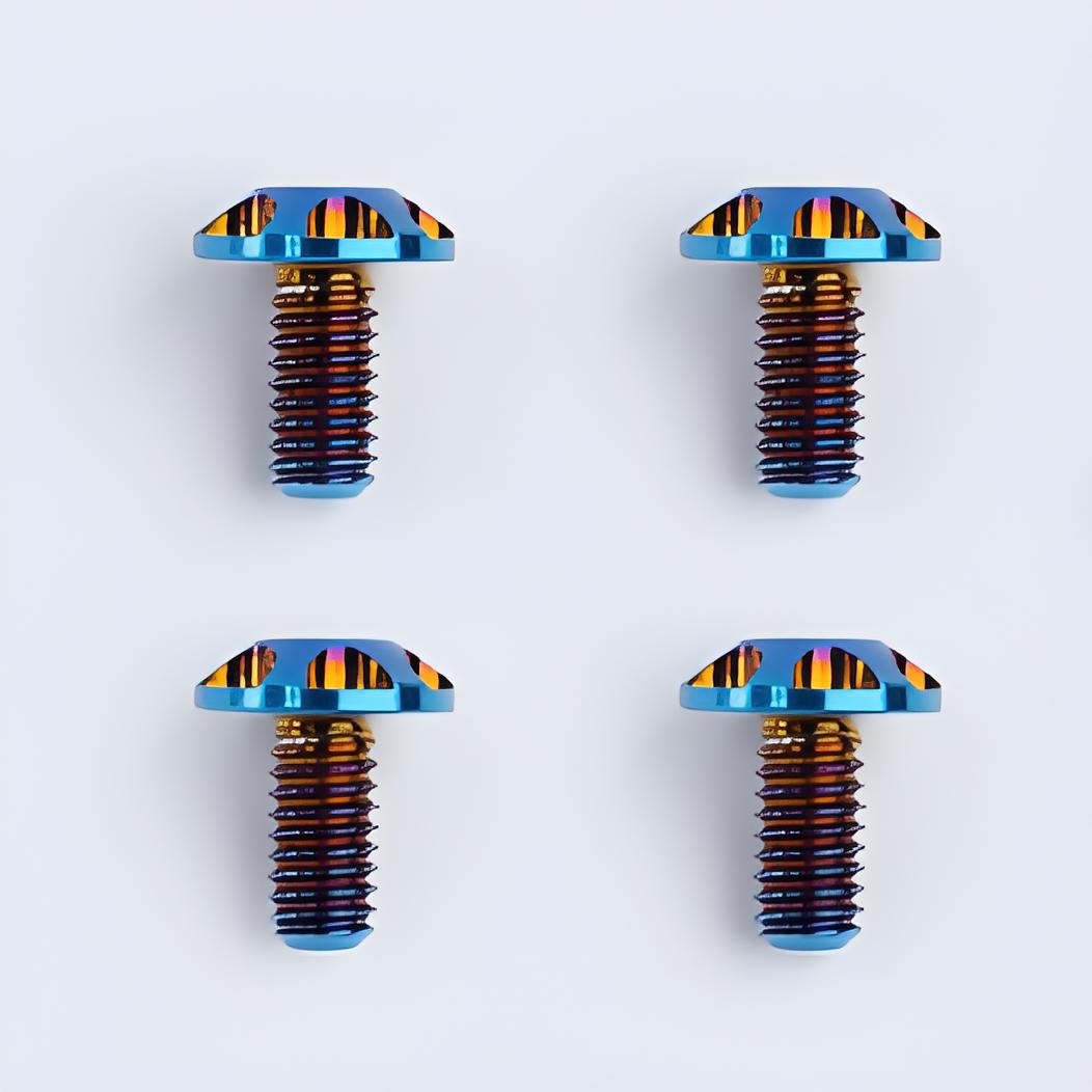 Titanium Visor Pivot Washer & Bolts Kit for SHOEI Glamster Helmet