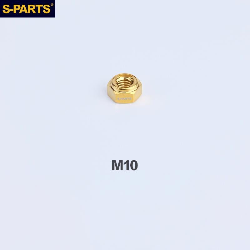 Titanium Hex Flange Lock Nuts – M4 / M5 / M6 / M8 / M10 for Motorcycles & Cars