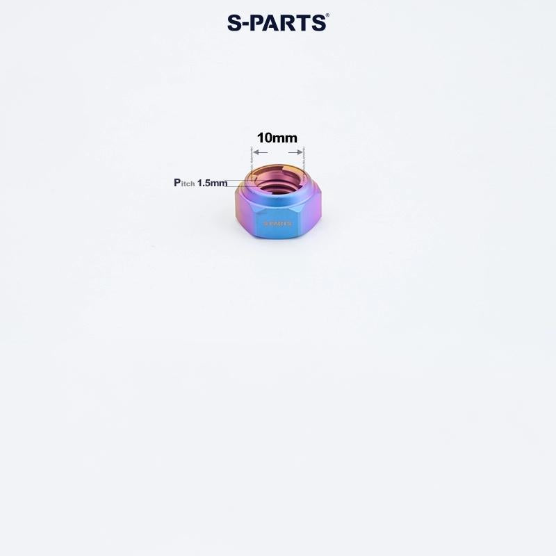 Titanium Hex Flange Lock Nuts – M4 / M5 / M6 / M8 / M10 for Motorcycles & Cars