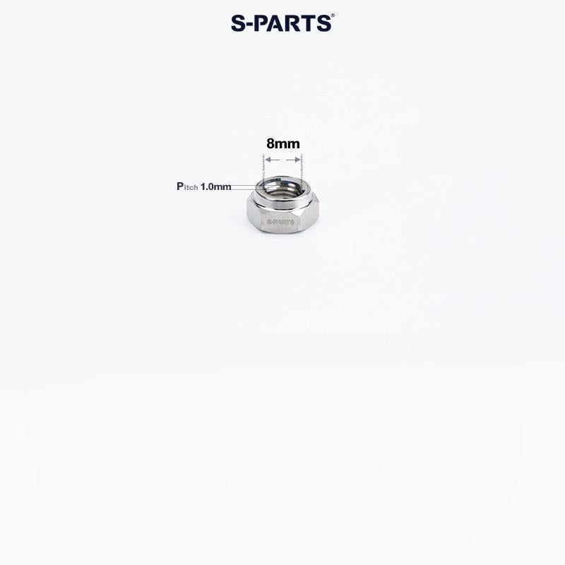 Titanium Hex Flange Lock Nuts – M4 / M5 / M6 / M8 / M10 for Motorcycles & Cars