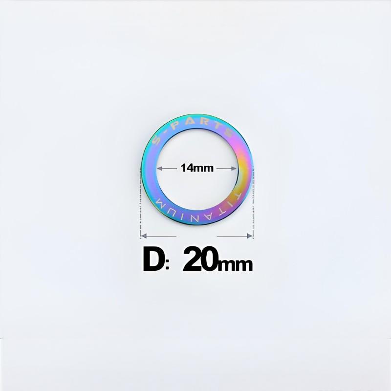 Titanium Pedal Flat Washers for Mountain and Road Bike Clipless Pedal Crank Protector