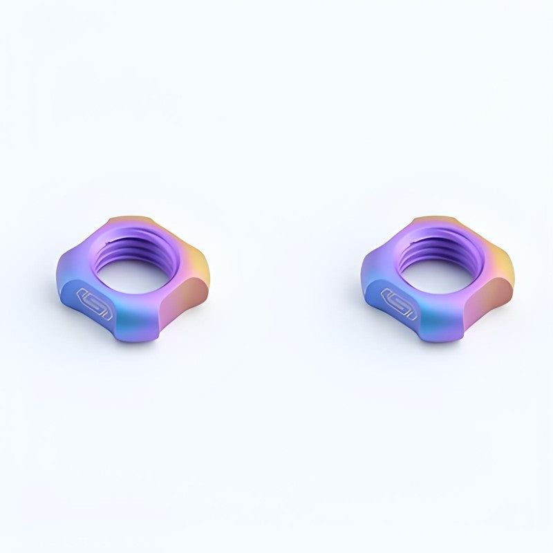 Titanium Valve Lock Nut (Presta/Schrader) – Set of 2 for Road & Mountain Bikes