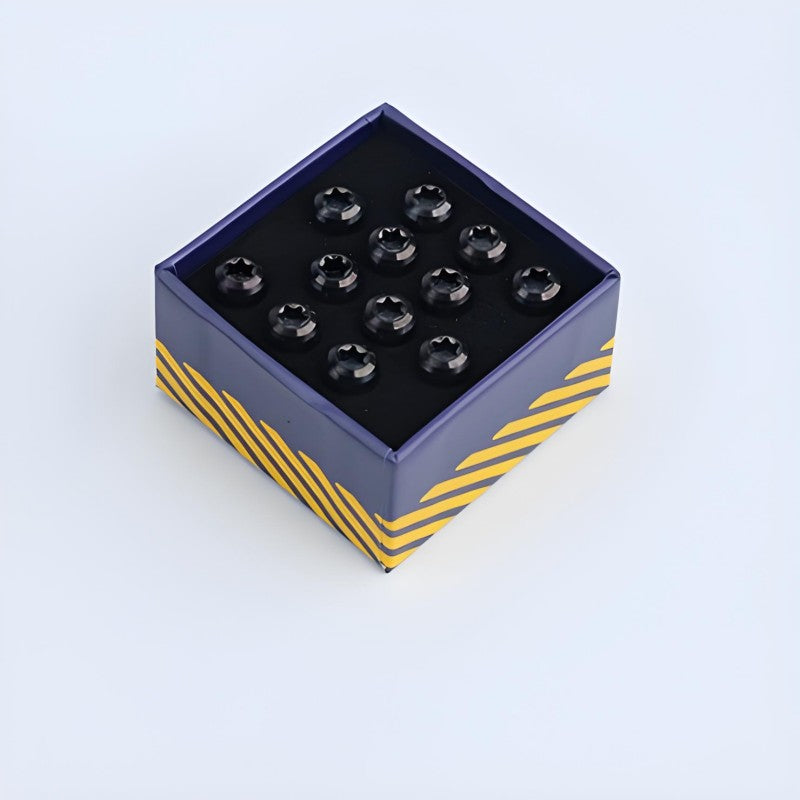 M5x10mm Titanium Bolts Set for MTB Disc Brake Rotors – 12pcs
