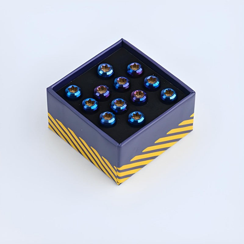 M5x10mm Titanium Bolts Set for MTB Disc Brake Rotors – 12pcs
