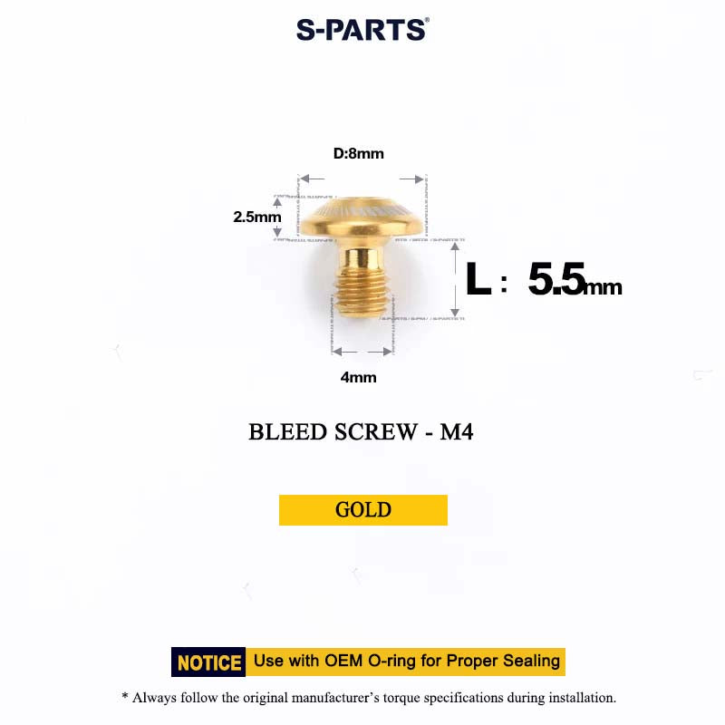 M4*5.5 D8 Bleed Screw for MAVEN
