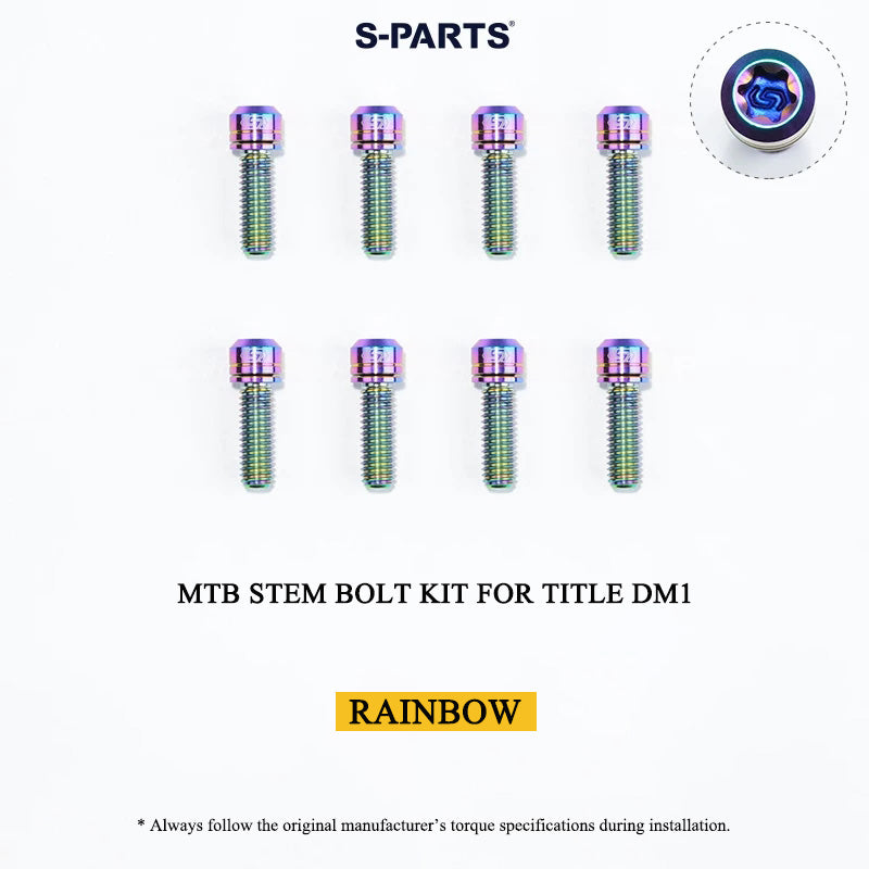 Grade 5 Titanium MTB Stem Bolt Kit for TITLE ST1/ST2/DM1